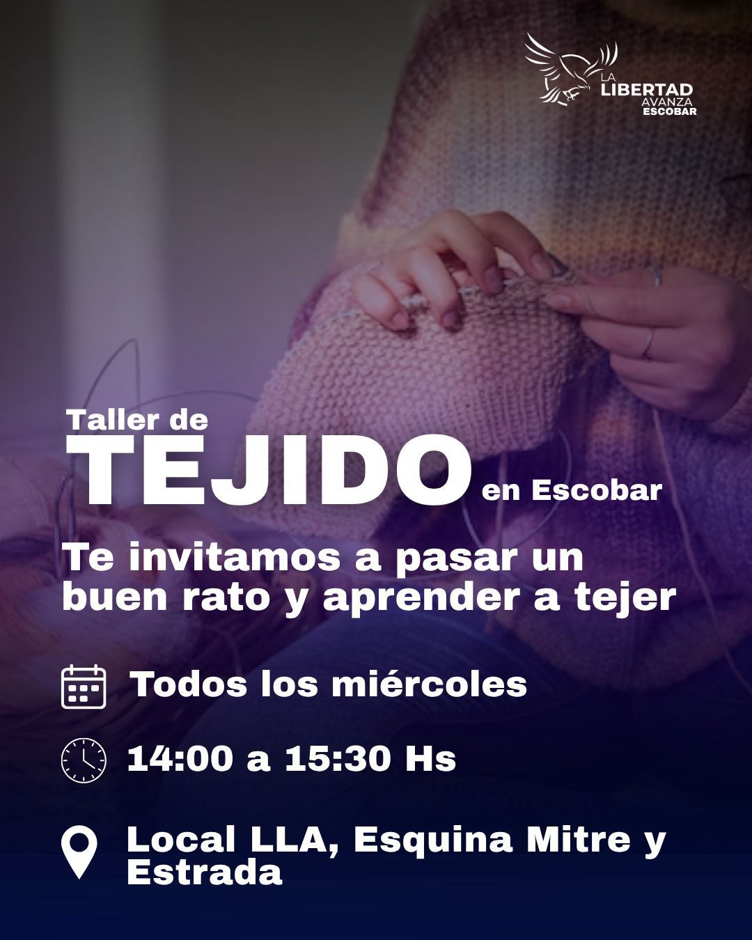 NOTICIAS ESCOBAR: TALLER DE TEJIDO EN ESCOBAR