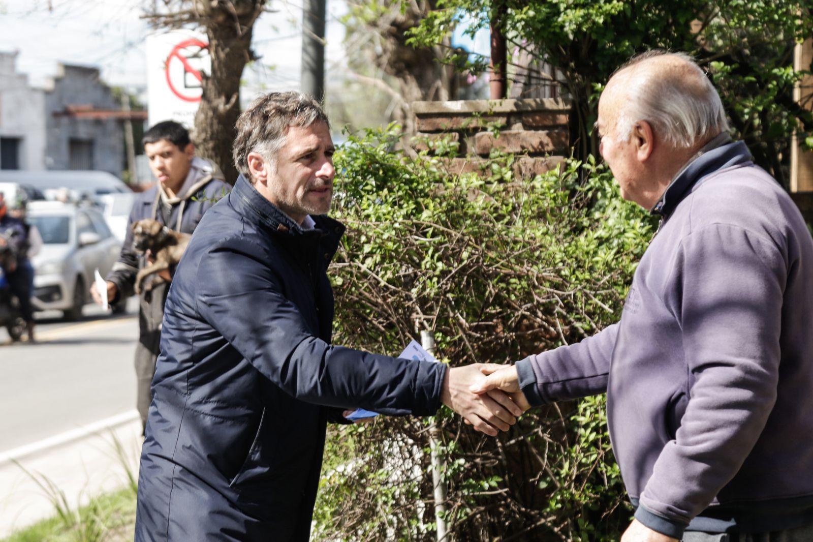 NOTICIAS PILAR*Peralta y Achával conversaron con comerciantes sobre la transformación de la Ruta 8