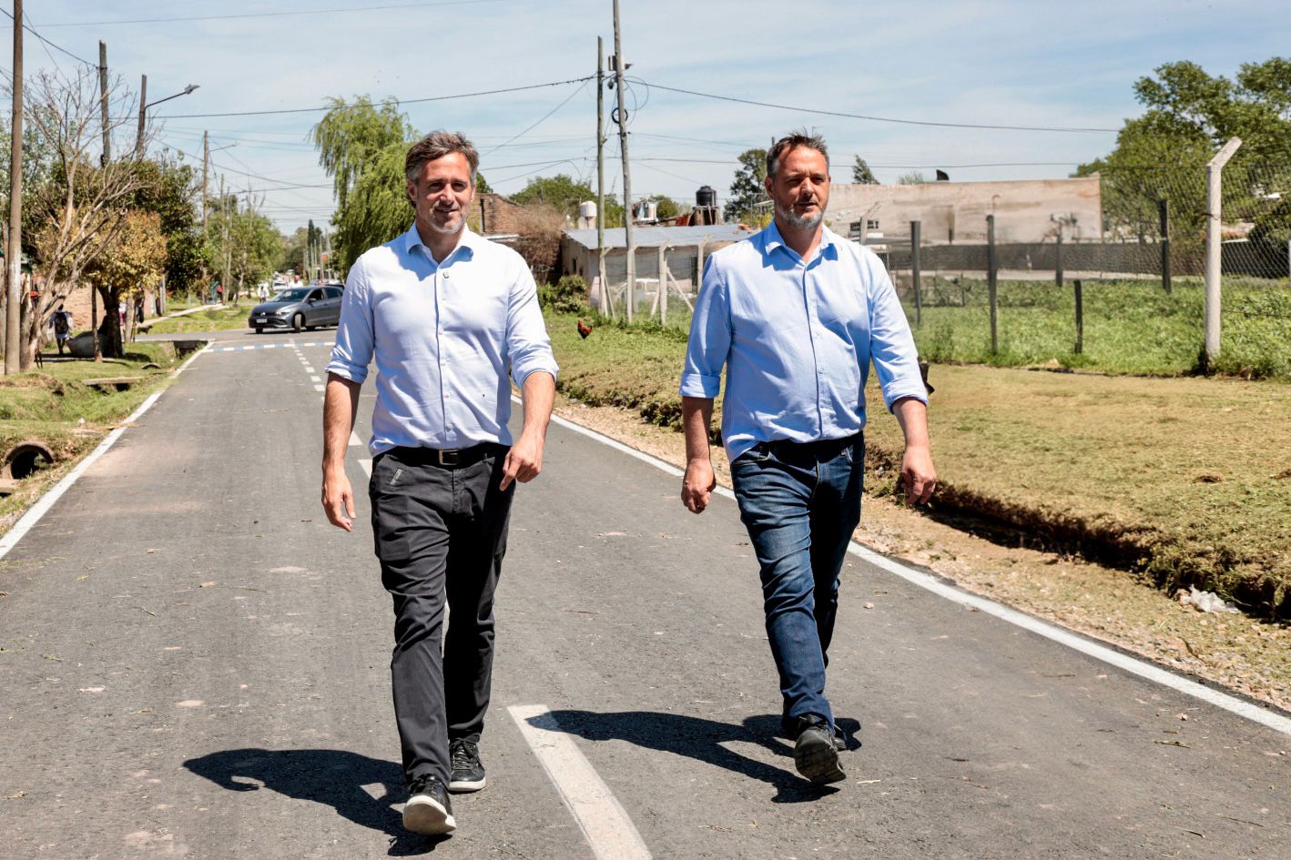 NOTICIAS PILAR:ACHAVAL RECORRIO LOS NUEVOS ASFALTOS DE DERQUI