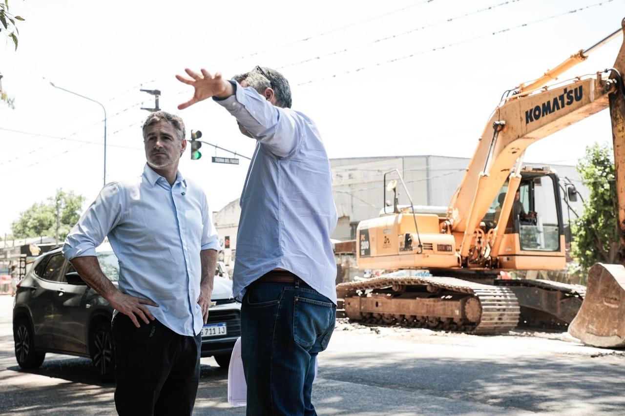 NOTICIAS PILAR: ACHAVAL DE RECORRID POR LAS OBRAS QUE SE LLEVAN A CABO EN EL DISTRITO DE PILAR