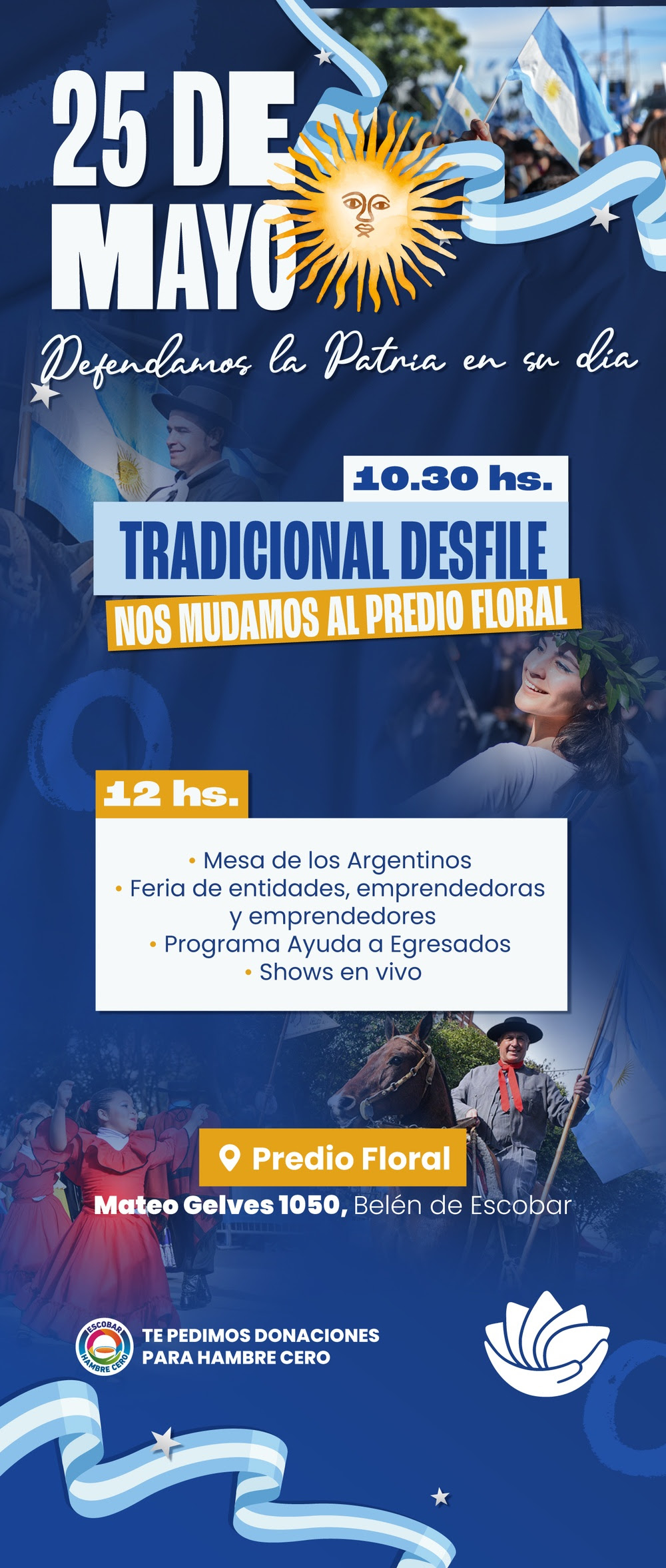 NOTICIAS ESCOBAR: 25 DE MAYO . EN MATEO GELVES 1050 , BELEN DE ESCOBAR.