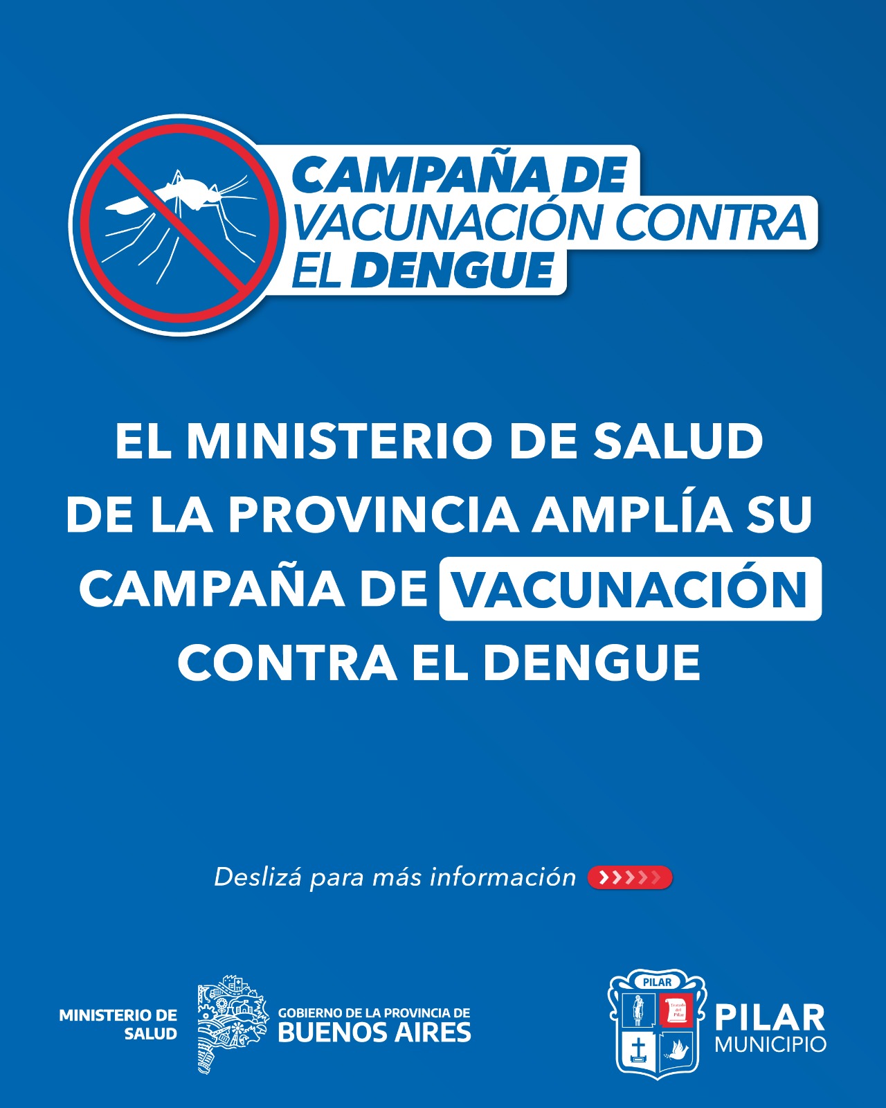 NOTICIAS PILAR:SE AMPLIA CAMPAÑA DE  VACUNACION CONTRA  EL DNGUE EN PILAR