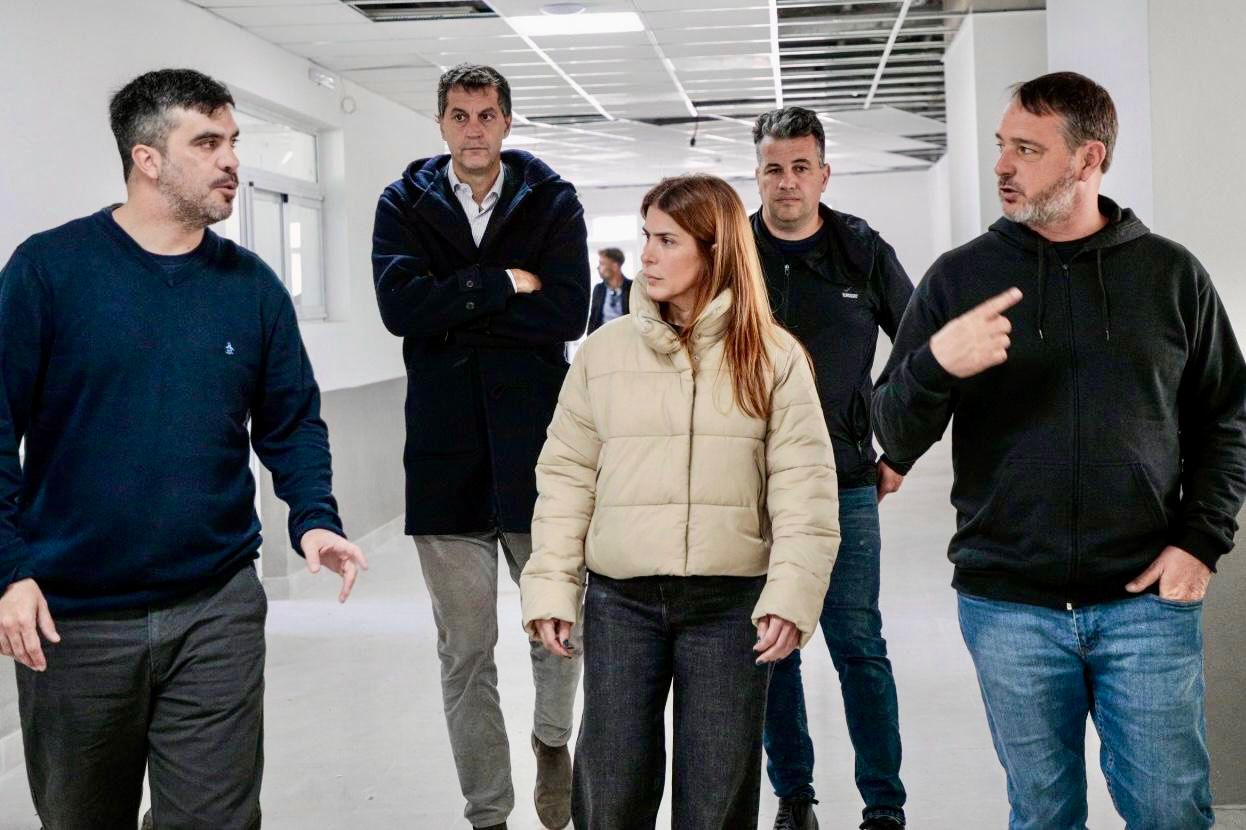 NOTICIAS PILAR*Soledad Peralta recorrió la obra de la Secundaria N°36 de Del Viso*